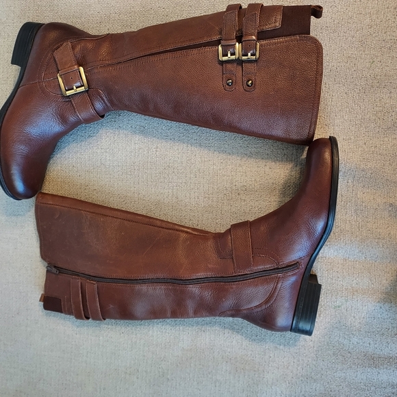 Naturalizer Jesse Riding Knee High Boots Cognoc Brown Size 8 - Picture 4 of 16